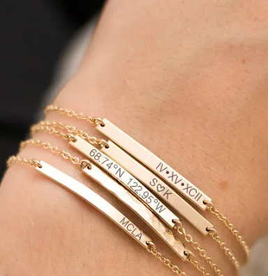 Personalized Bracelets - Create custom name and inital bracelets – AJ's  Collection